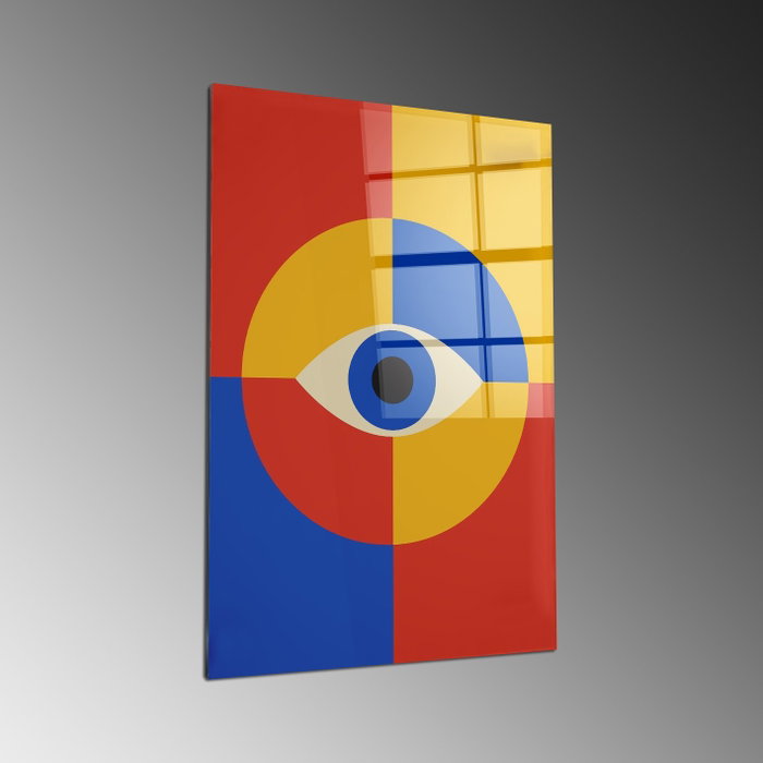 Wallity Cuadro Decorativo de Vidrio Templado Multicolor 70 x 100 cm